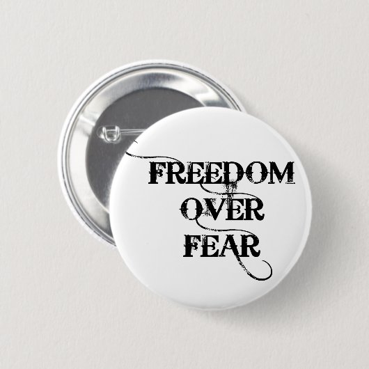 Freiheit über Angst Button (Vorne & Hinten)