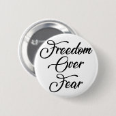 Freiheit über Angst Button (Vorne & Hinten)