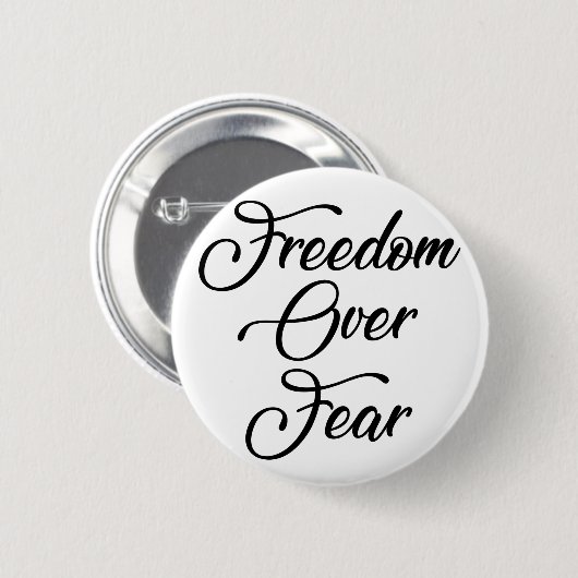 Freiheit über Angst Button (Vorne & Hinten)