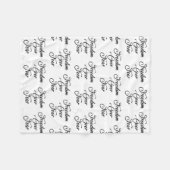 Freiheit über Angst Fleecedecke (Vorderseite (Horizontal))