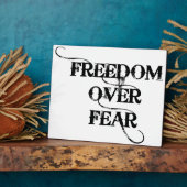 Freiheit über Angst Fotoplatte (Seite)