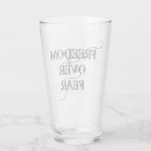 Freiheit über Angst Glas (Rückseite)