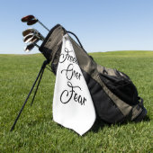 Freiheit über Angst Golfhandtuch (Gras)
