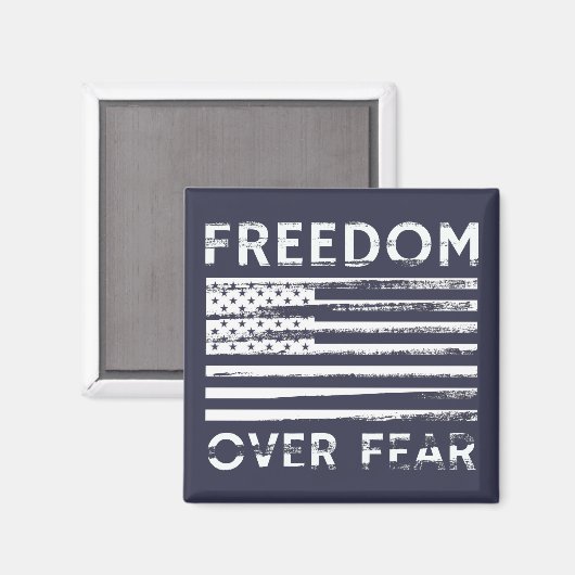 Freiheit über Angst Magnet (Vorderseite/Rückseite)