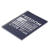 Freiheit über Angst Notizblock (Linke Seite)