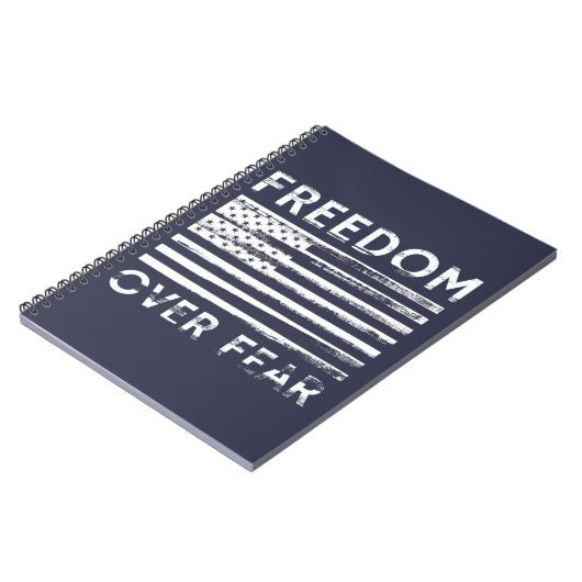 Freiheit über Angst Notizblock (Linke Seite)