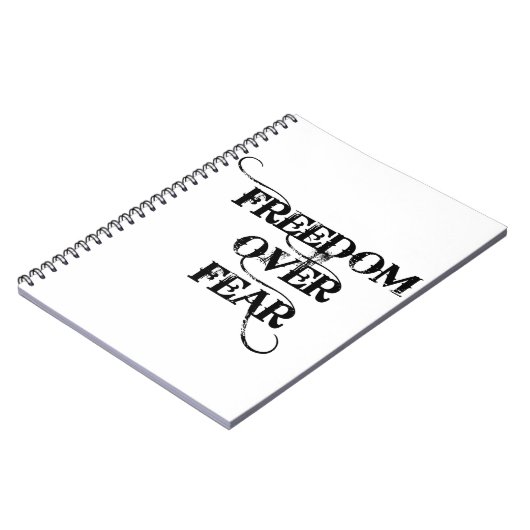 Freiheit über Angst Notizblock (Linke Seite)