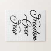 Freiheit über Angst Puzzle (Horizontal)