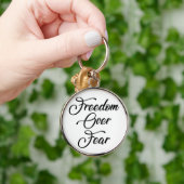 Freiheit über Angst Schlüsselanhänger (Hand)