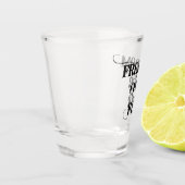 Freiheit über Angst Schnapsglas (Links)