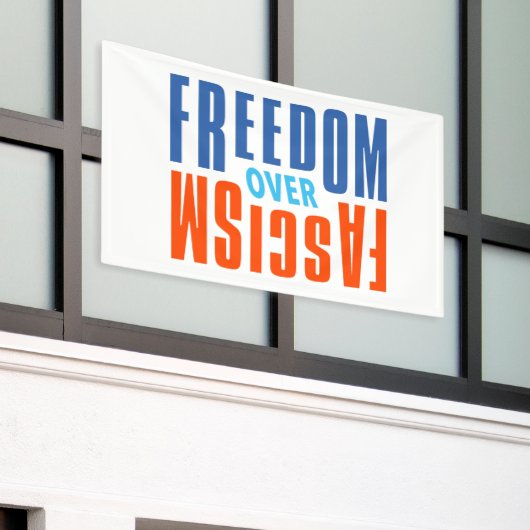 Freiheit-über-Faschismus-Banner Banner (Äußeres Gebäude)