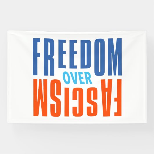 Freiheit-über-Faschismus-Banner Banner (Horizontal)