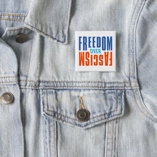 Freiheit Über Faschismus Button (Beispiel)