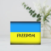 Freiheit Ukraine Postkarte (Stehend Vorderseite)