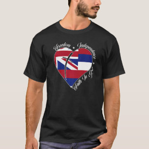 Freiheit Unabhängigkeit Glaube an Gott Christliche T-Shirt