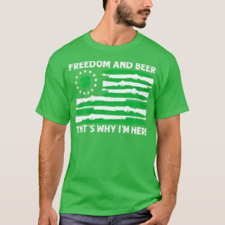 Freiheit und Bierhüte Warum ich hier bin Gun Lover T-Shirt
