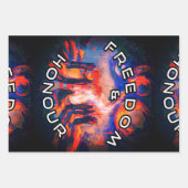 Freiheit und Ehre Geschenkpapier Set (Vorderseite)