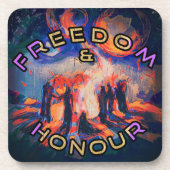 Freiheit und Ehre Getränkeuntersetzer (Vorderseite)