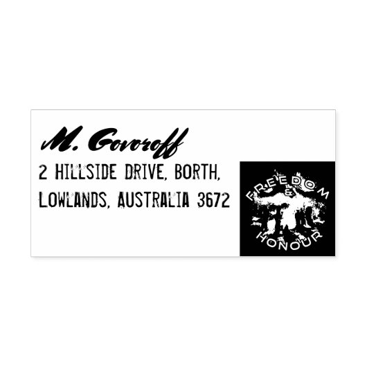 Freiheit und Ehre Gummistempel (Prägung)