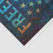 Freiheit und Ehre in Neon Decoupage Papier - Fett (Ausschnitt)