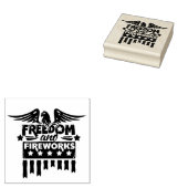 Freiheit und Feuerwerkskörper Gummistempel (Stempel)