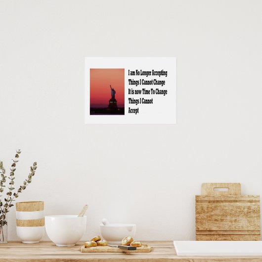 Freiheit und Freiheit Poster (Küche)