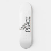 Freiheit und Frieden Skateboard (Vorderseite)