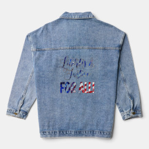 Freiheit und Gerechtigkeit für alle Jeansjacke