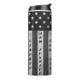 Freiheit und Gerechtigkeit für alle Tumbler BW Thermosbecher