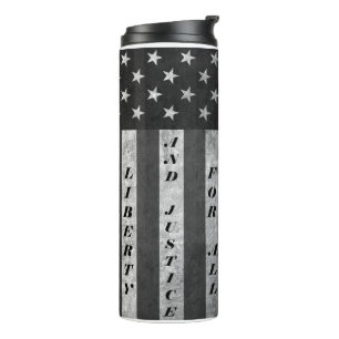 Freiheit und Gerechtigkeit für alle Tumbler BW Thermosbecher