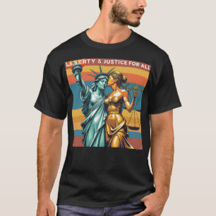 Freiheit und Gerechtigkeit für alle Vintagen T-Shirt