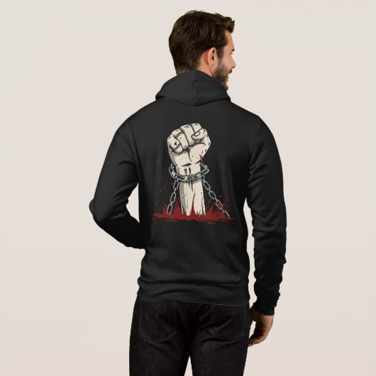 Freiheit und kühne Protestbekleidung Hoodie (Schwarz voll)
