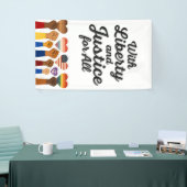 Freiheit und Recht für alle Protestfreiheit Banner (Messeveranstaltung)