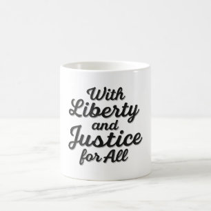 Freiheit und Recht für alle Protestfreiheit Kaffeetasse