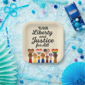 Freiheit und Recht für alle Protestfreiheit Pappteller (Party)