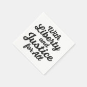 Freiheit und Recht für alle Protestfreiheit Serviette (Ecke)