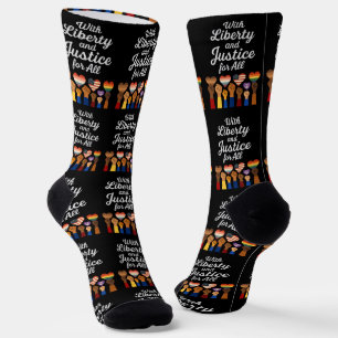 Freiheit und Recht für alle Protestfreiheit Socken