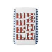 Freiheit - US Flagge Badematte (Vorderseite Vertikal)