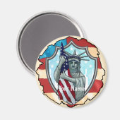 Freiheit USA Magnet (Vorderseite/Rückseite)