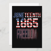 Freiheit vom Juni 1865 Einladung (Vorne/Hinten)