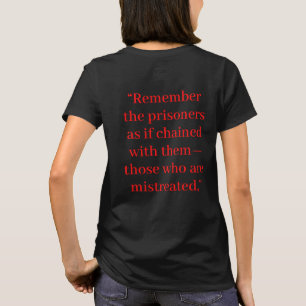 Freiheit vom T - Shirt der Inhaftierung