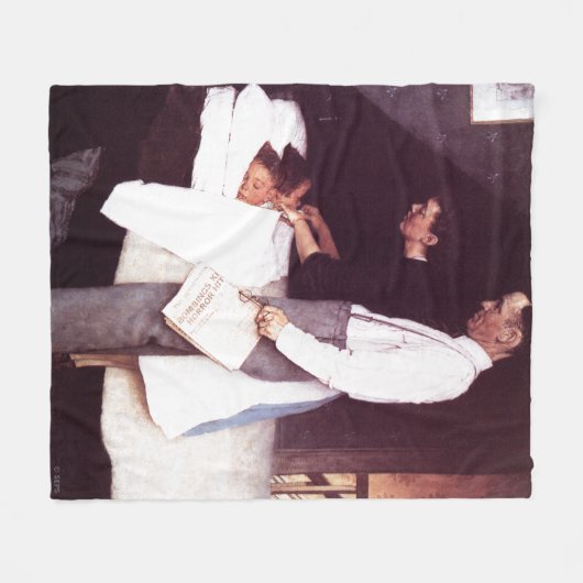 Freiheit von Angst Fleecedecke (Vorderseite (Horizontal))