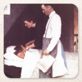 Freiheit von Angst Rechteckiger Pappuntersetzer (Vorderseite)