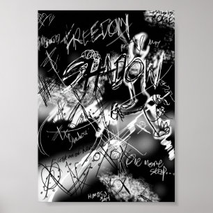 Freiheit von meinem Shadow Poster-Druck Poster