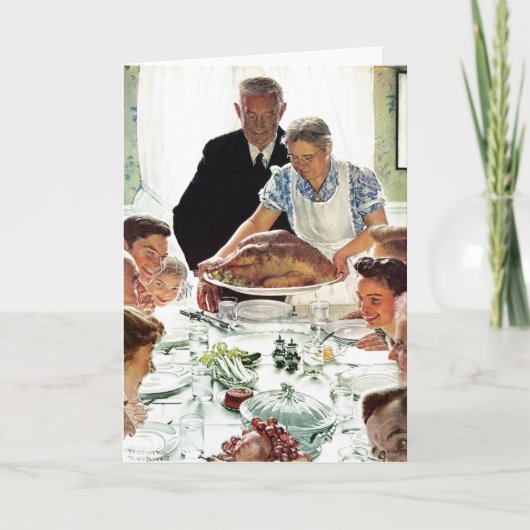 Freiheit von Woll Feiertagskarte (Vorderseite)