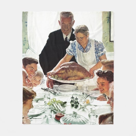 Freiheit von Woll Fleecedecke (Vorderseite)