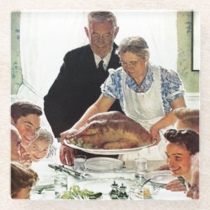 Freiheit von Woll Glasuntersetzer