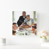 Freiheit von Woll Quadratische Wanduhr (Zuhause)