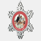 Freiheit von Woll Schneeflocken Zinn-Ornament (Rechts)