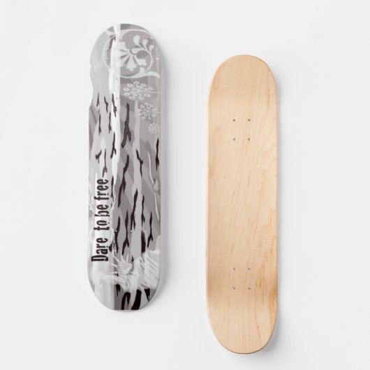 Freiheit - wagen, frei zu sein skateboard (Vorderseite)